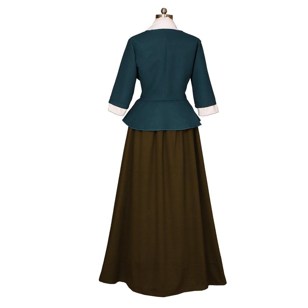 Vestido de Cosplay Claire Fraser Outlander | Traje Colonial Escocés - Fantasia Cosera