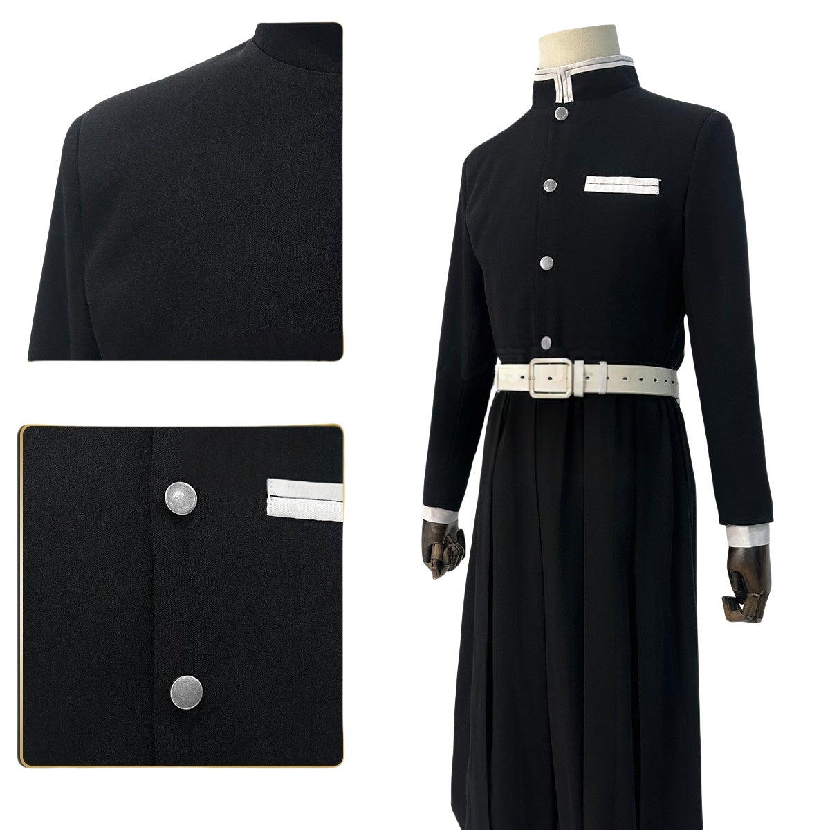 Traje de Cosplay de Kamado Tanjiro - Demon Slayer Anime - Fantasia Cosera