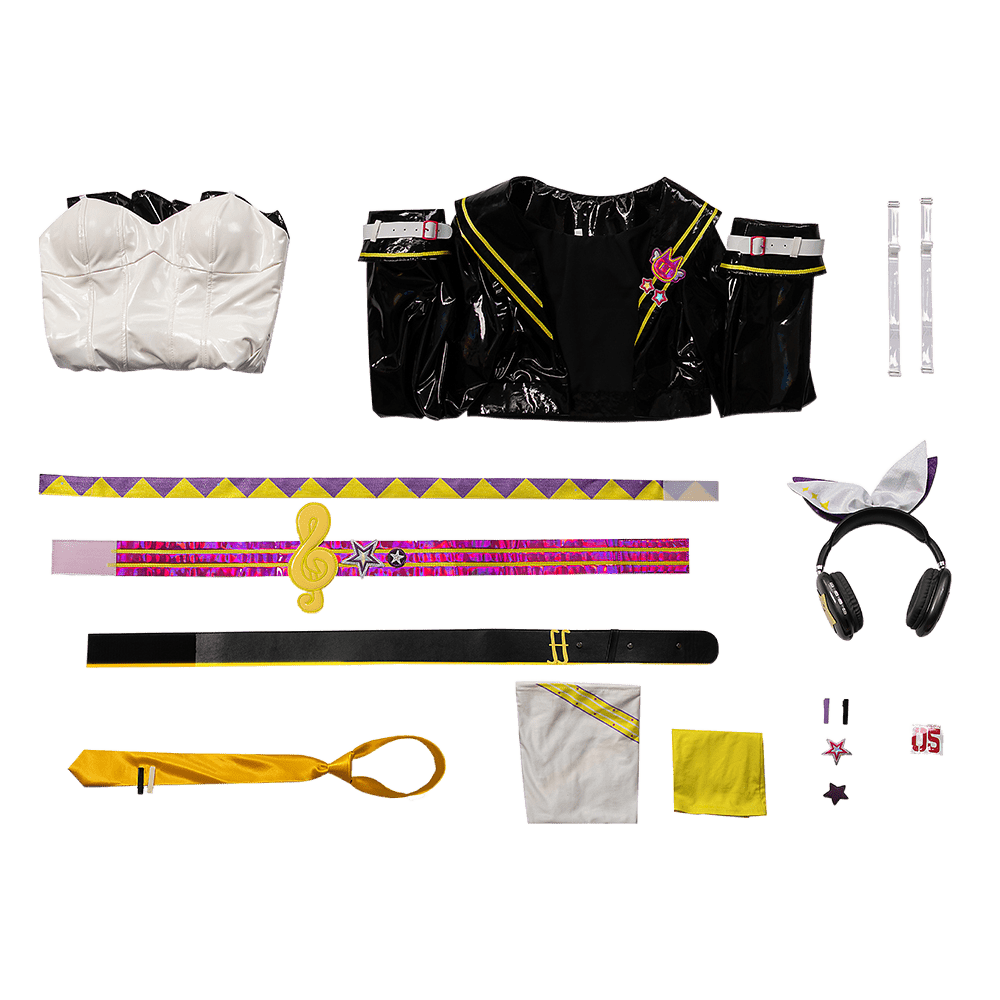 Trajes de Cosplay de Len y Rin de Muse Dash | Outfits de Escenario de Project Mirai Sekai | Conjunto Completo para Halloween - Fantasia Cosera