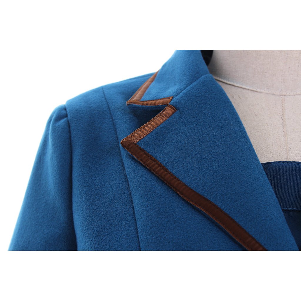 Traje Azul para Mujer Adulto - Disfraz de Carnaval para Halloween y Fiestas Temáticas - Fantasia Cosera