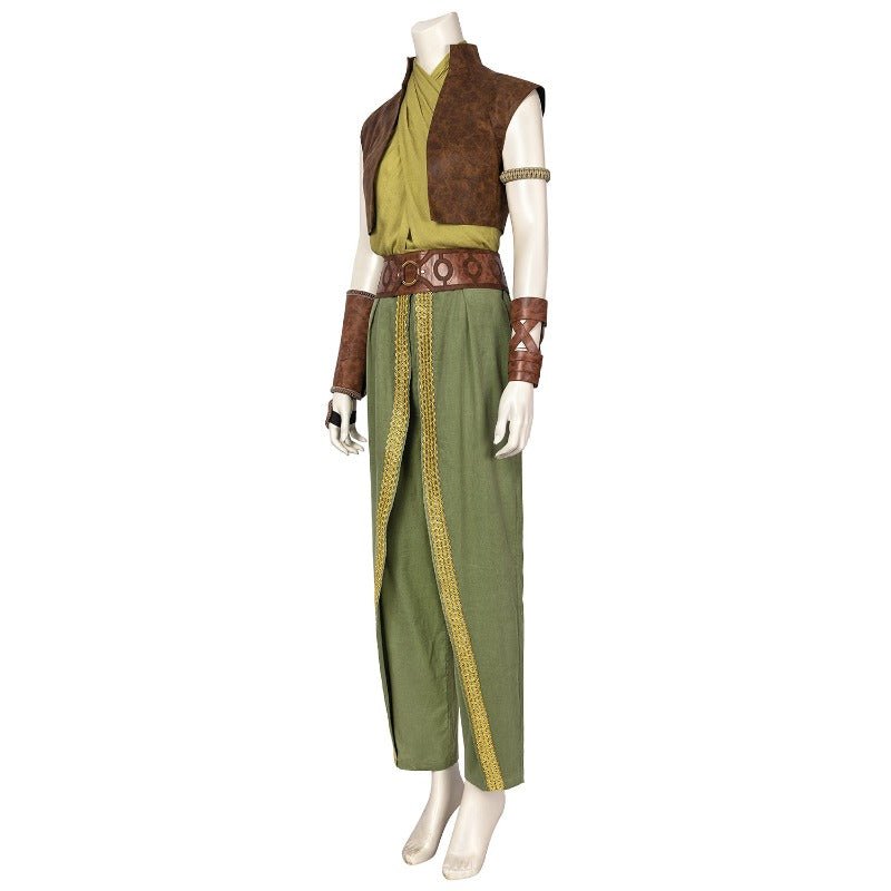 Traje de Cosplay de Raya Aventura Capa Chaleco Conjunto Completo Mujer Vestido Halloween Princesa Dragón - Fantasia Cosera