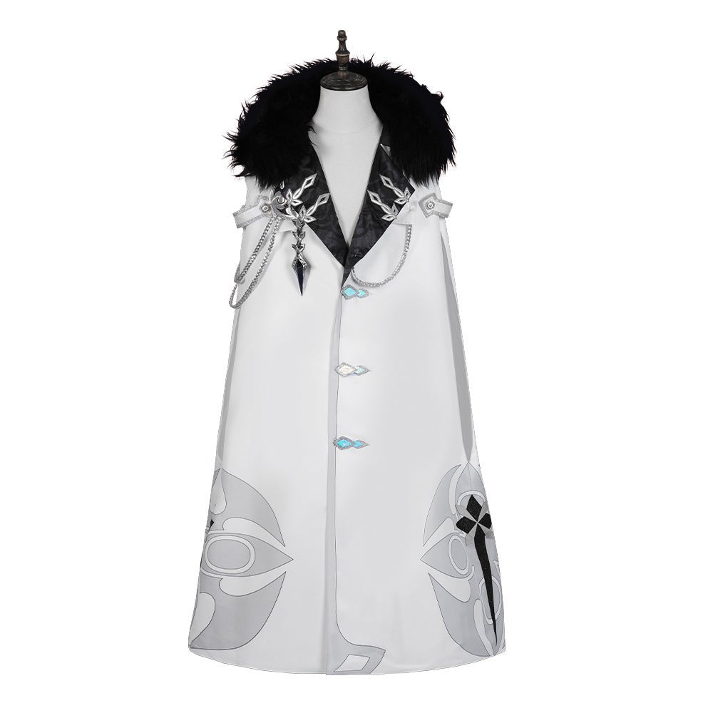 Traje de Genshin Impact Fatui Cloak para Pierr Pantalone Tartaglia Harlequin Doctor Sandrone Columbina Regretor - Fantasia Cosera