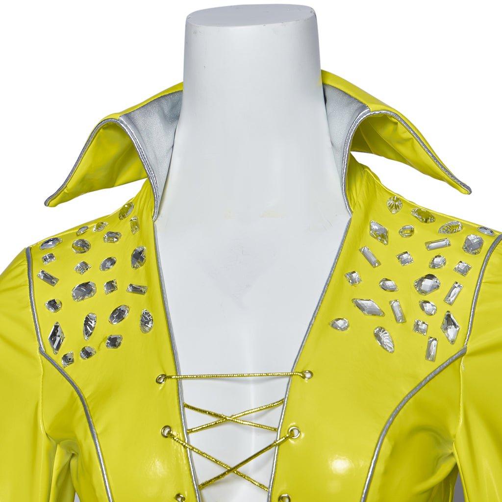 Traje de Cosplay para Mujer Mamma Mia | Traje de Disco Ajustado Brillante | Conjunto Completo para Fiestas y Escenarios - Fantasia Cosera