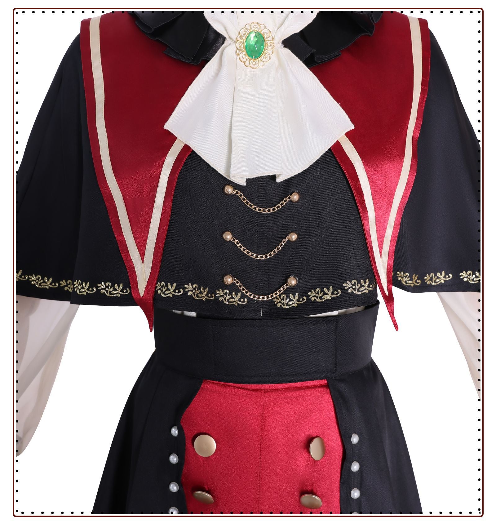 Traje de Cosplay de Wakana Mutsumi de BanG Dream! Ave Mujica - Estilo Gótico - Fantasia Cosera