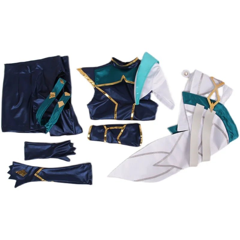 Traje de Cosplay Scorn of the Moon de LOL para Mujer, Uniforme de Centinela de la Luz para Fiestas de Halloween - Fantasia Cosera