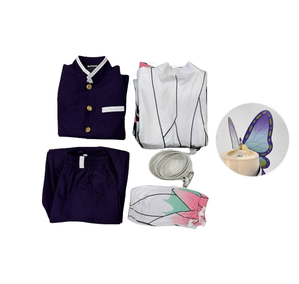 Traje de Cosplay Demon Slayer Shinobu Kocho y Kanae Kocho - Calidad Premium - Fantasia Cosera