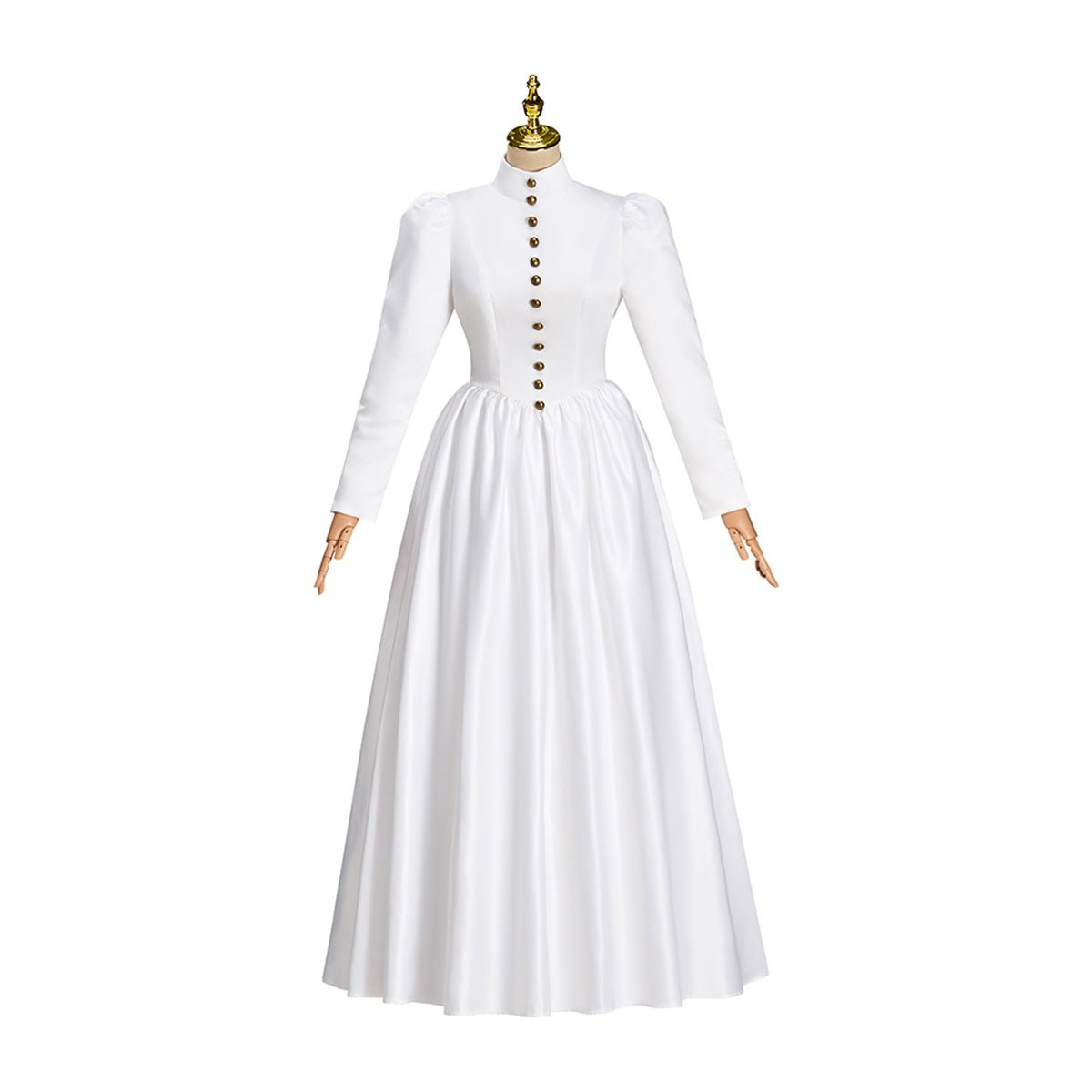 Vestido Victoriano Blanco para Cosplay – Elegante Outfit Gothic Lolita para Temas Renacentistas - Fantasia Cosera