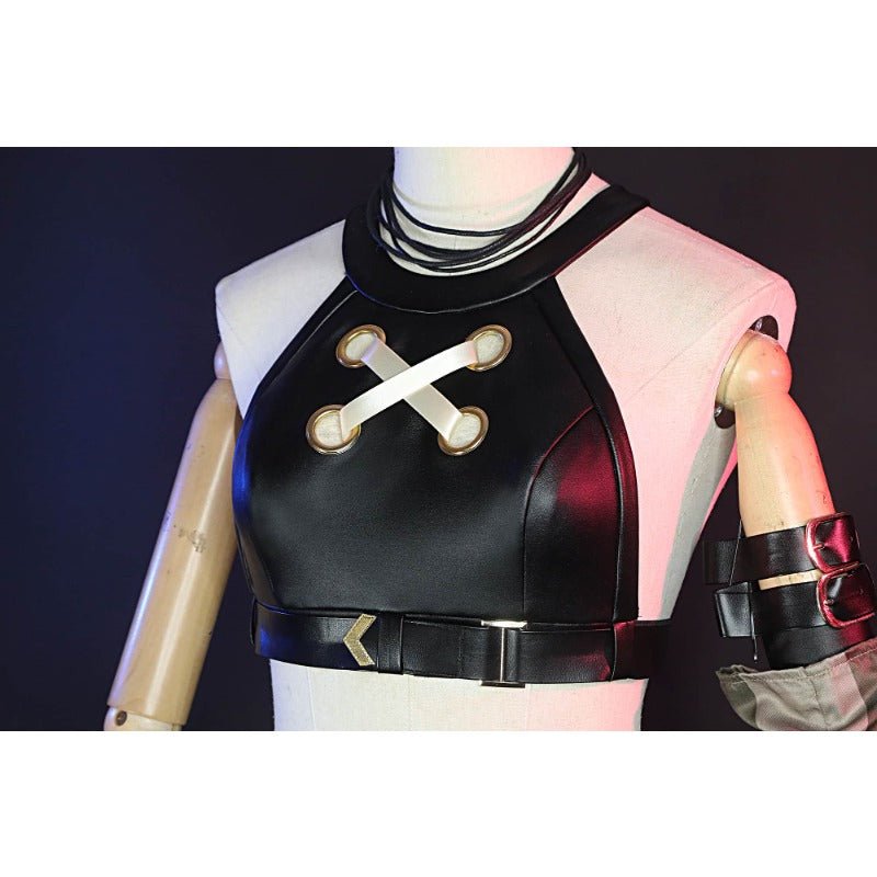 Traje de Cosplay Arcane Jinx - Outfit Crit Loli Loose Cannon con Zapatos y Peluca - Fantasia Cosera