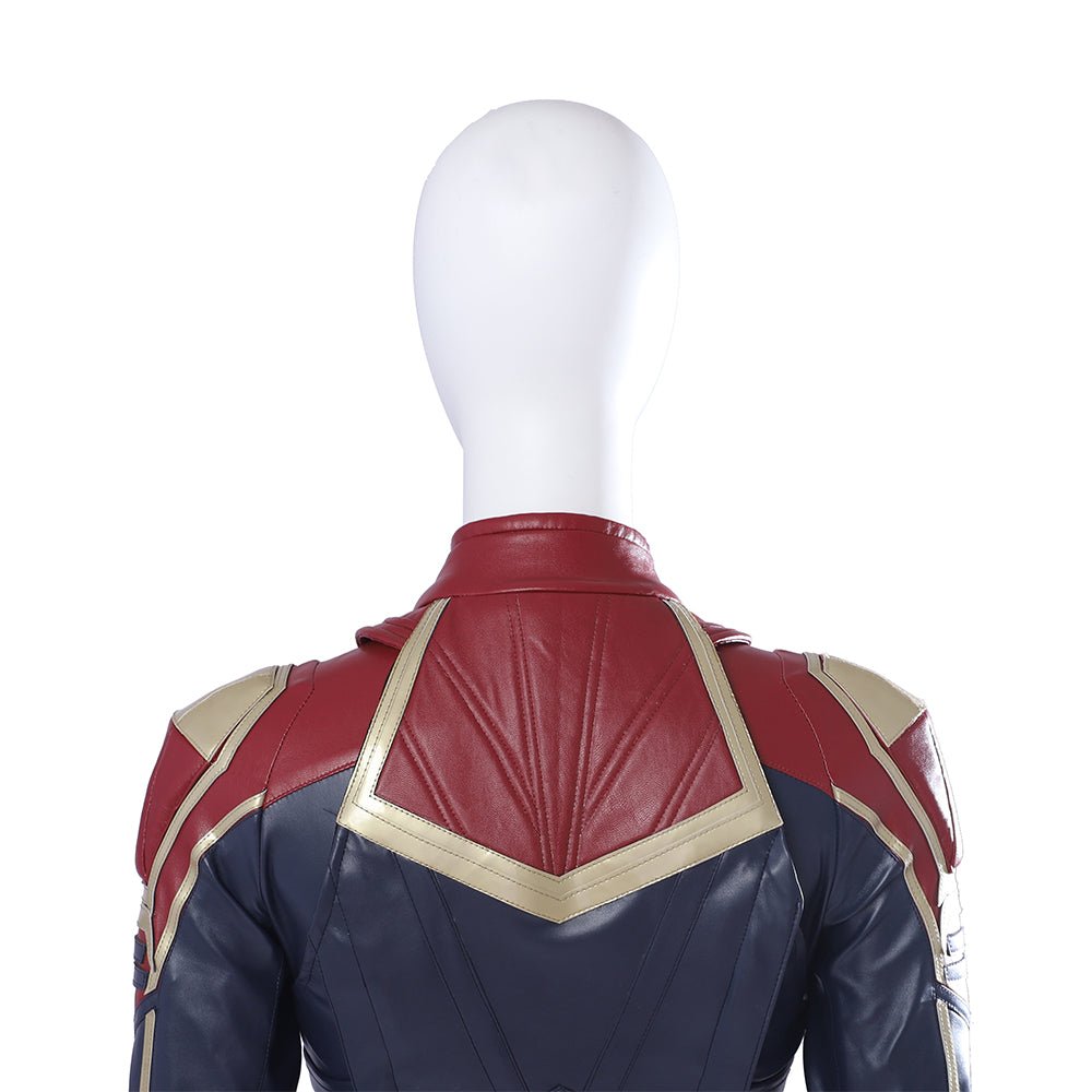 Traje de Cosplay de Captain Marvel Versión Roja - Outfit de Captain Marvel (Carol Danvers) de la Película - Fantasia Cosera