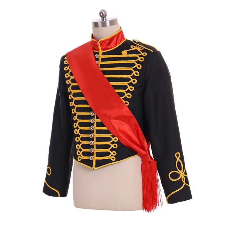 Abrigo de Uniforme de Oficial del Ejército Victoriano Medieval - Chaqueta de Cosplay de Oficial del Ejército | Serie Medieval de Fantasía Cosera para Hombres - Fantasia Cosera