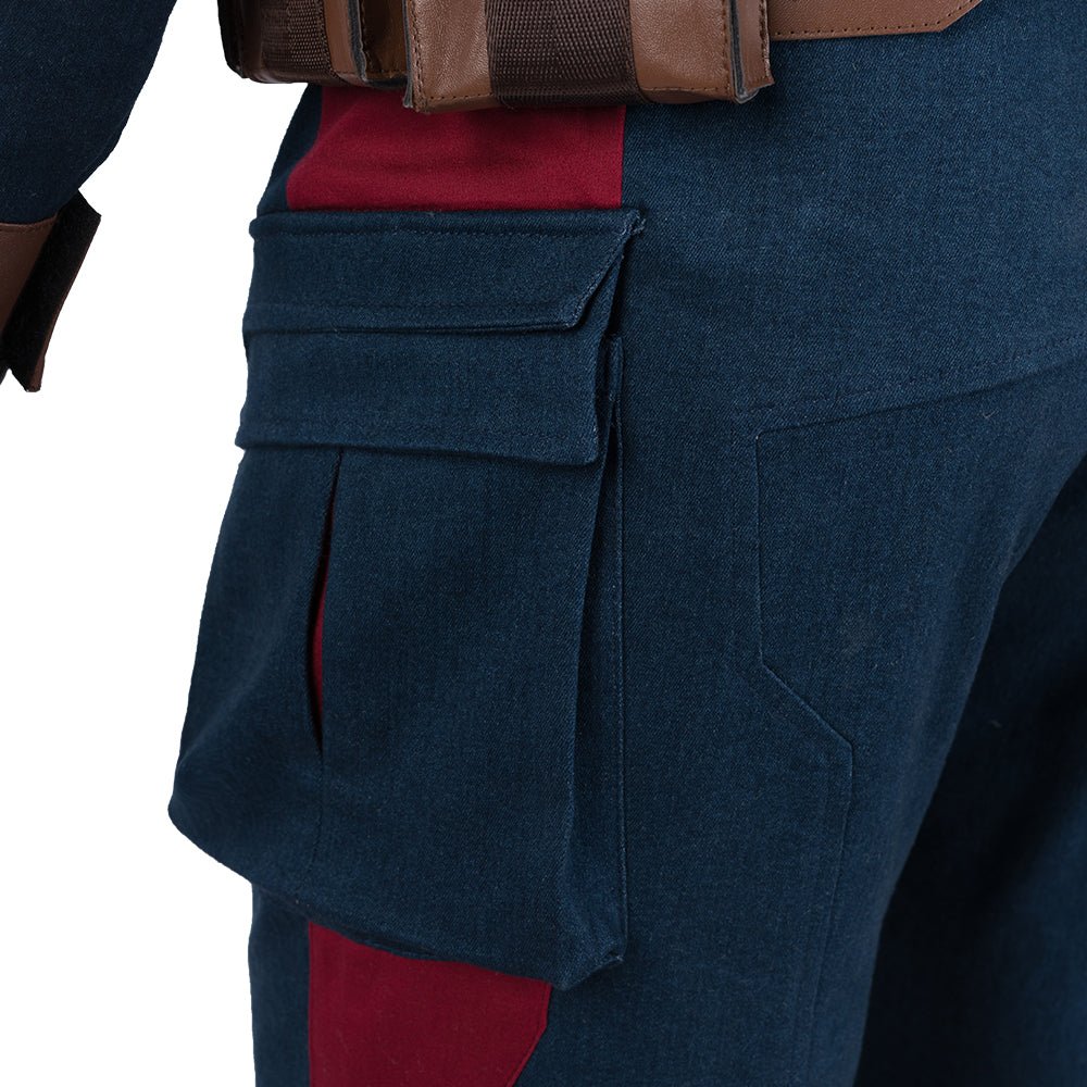 Traje de Cosplay de Captain America de Avengers: Endgame - Réplica de Película de Calidad Premium - Fantasia Cosera