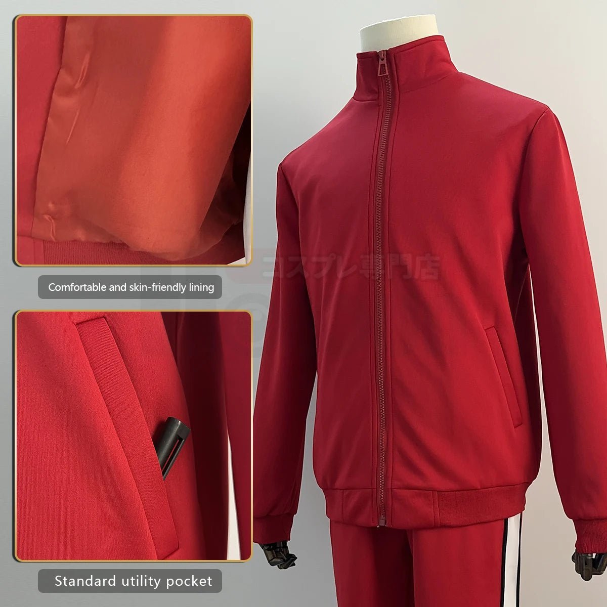 Uniforme Escolar Nekoma de Haikyuu Cosplay Kuroo Tetsuro Kozume Kenma Traje de Chándal con Cremallera Completa para Uso Diario - Fantasia Cosera