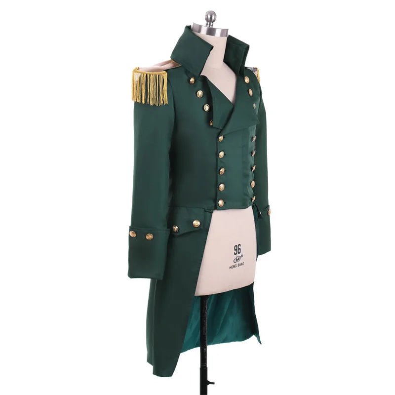 Abrigo Medieval Steampunk Verde - Traje de Príncipe Noble Retro | Fantasía Cosera - Fantasia Cosera