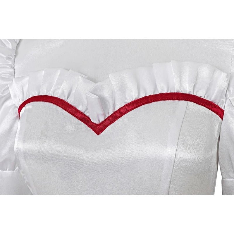 Disfraz de Novia Fantasma Annabelle Halloween Vestido Largo Princesa Blanco - Fantasia Cosera