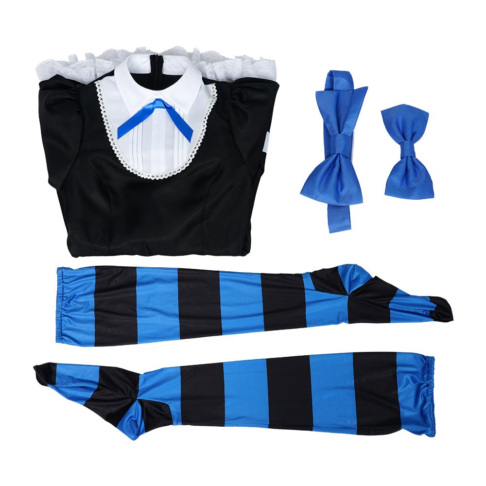 Medias con Liguero Vestido Lolita Anarquía Stocking Cosplay Traje Gótico Anime - Fantasia Cosera
