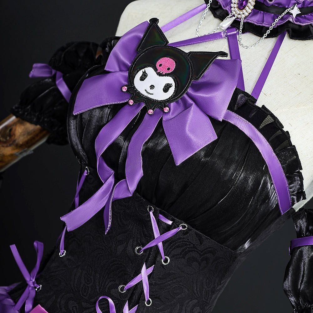 Colaboración Identity V x Sanrio - Traje de Cosplay de la Reina Sanguinaria - Fantasia Cosera