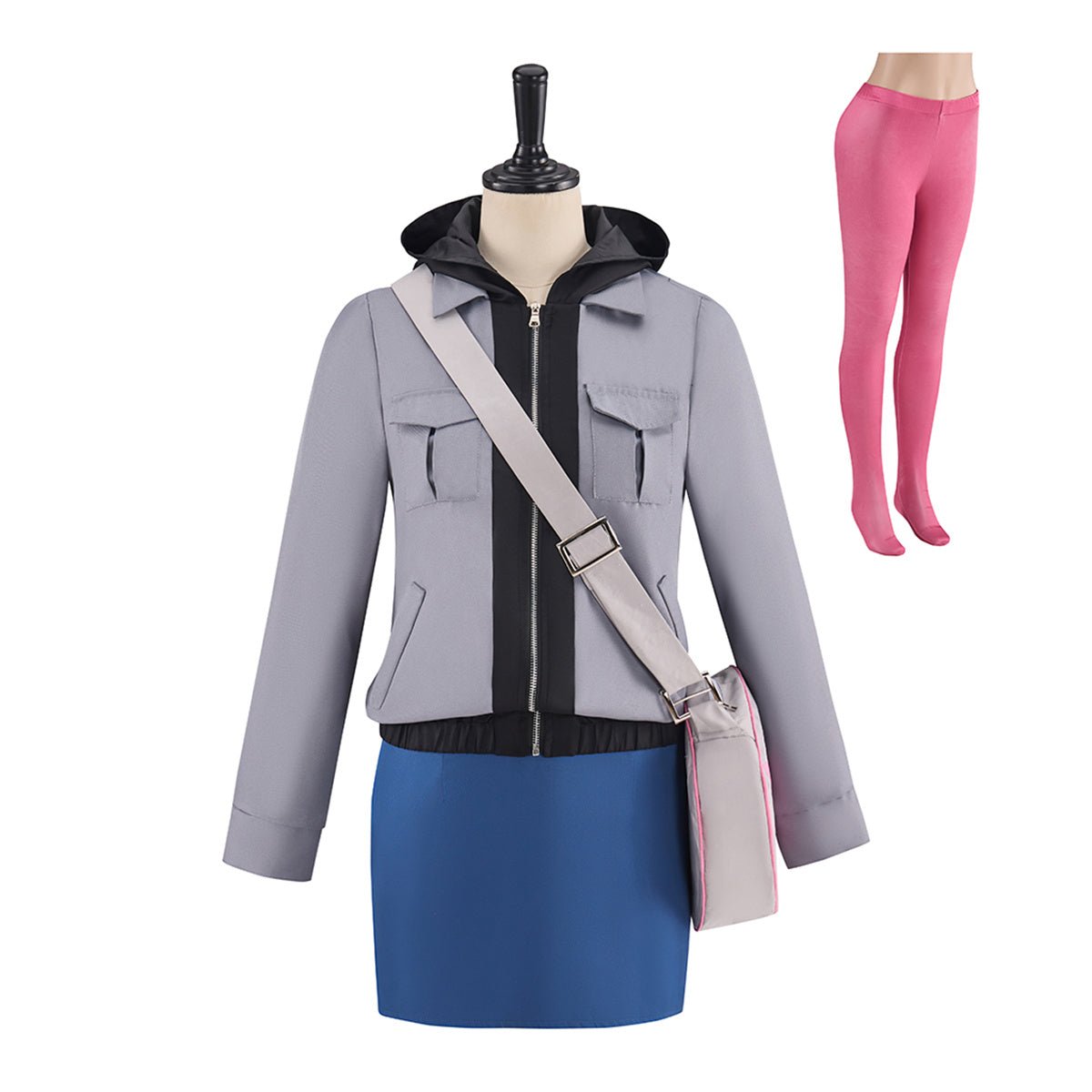Traje de Ramona Flowers Cosplay – Outfit Oficial de Scott Pilgrim Takes Off para Halloween y Carnaval - Fantasia Cosera