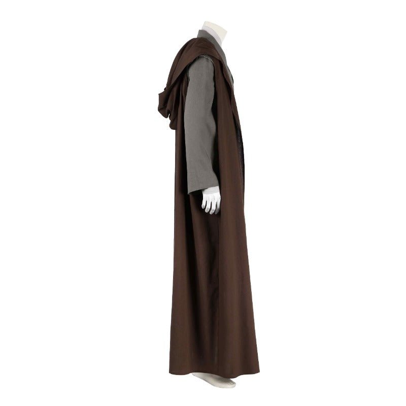Traje de Cosplay de Obi-Wan Kenobi Conjunto Completo - Capa de Caballero Jedi para Halloween y Carnaval - Fantasia Cosera