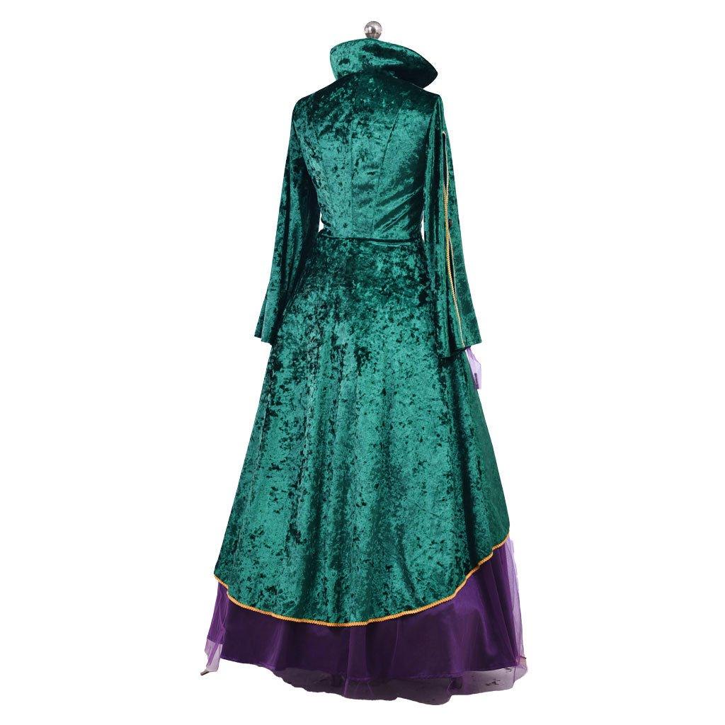Vestido de Cosplay de Bruja | Traje de Renacimiento Verde Medieval para Mujer - Fantasia Cosera