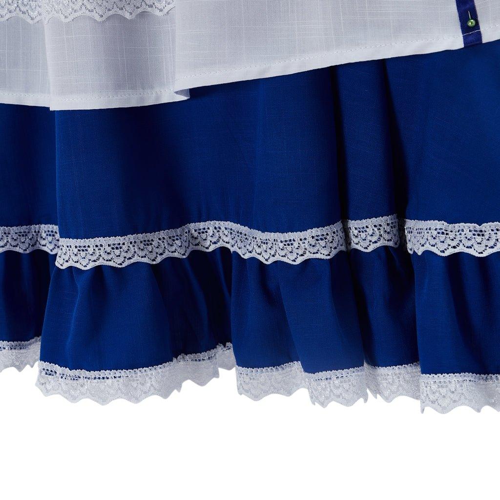 Vestido de Doncella Azul de Belle para Mujer - Disfraz de Princesa Belle - Fantasia Cosera