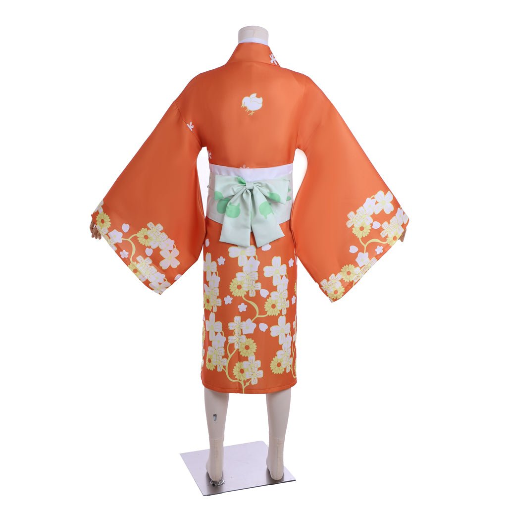 Traje de Cosplay de Hiyoko Saionji - Kimono Japonés para Mujer de Danganronpa - Fantasia Cosera