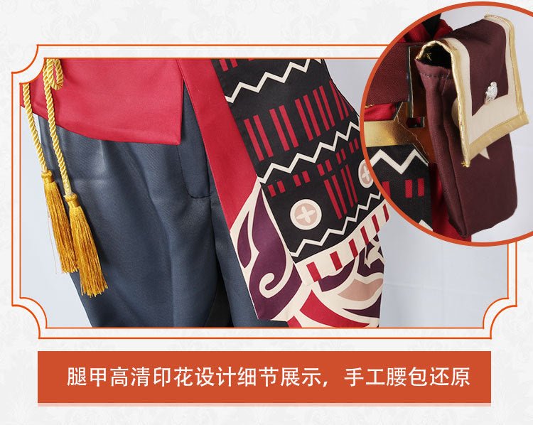 Traje de Cosplay de Thoma de Genshin Impact – Conjunto Completo Estilo Oficial de Inazuma 5 Estrellas - Fantasia Cosera