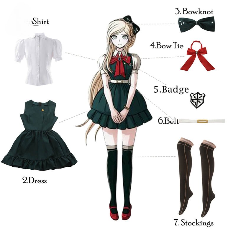 Traje de Cosplay Danganronpa Nevermind - Uniforme Escolar para Mujer de Danganronpa 2, Disfraz de Halloween - Fantasia Cosera
