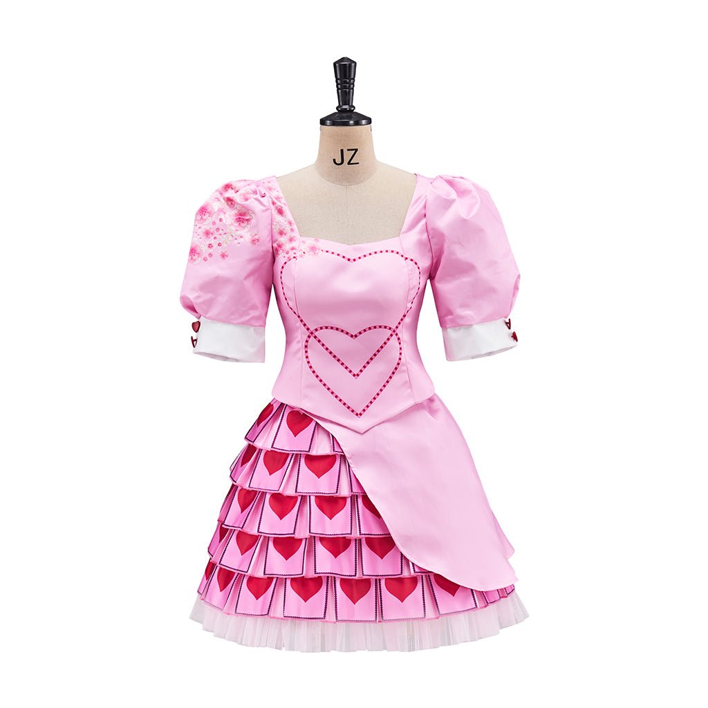Vestidos para Niñas Descendientes 4 Traje de Cosplay Rojo – Vestido de Princesa para Halloween y Carnaval - Fantasia Cosera
