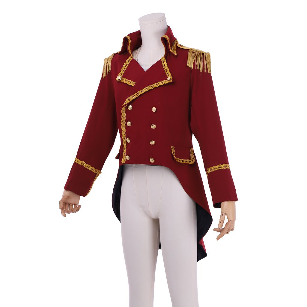 Chaqueta Militar Inspirada en Hamilton | Traje Gótico Aristocrático Colonial para Hombres | Serie Medieval Fantasía Cosera - Fantasia Cosera