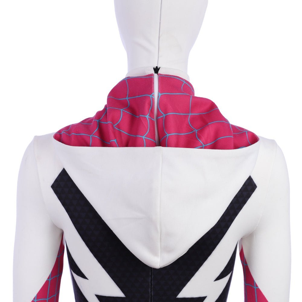 Traje de Cosplay de Spider-Gwen / Ghost-Spider de Spider-Man: Into the Spider-Verse - Fantasia Cosera