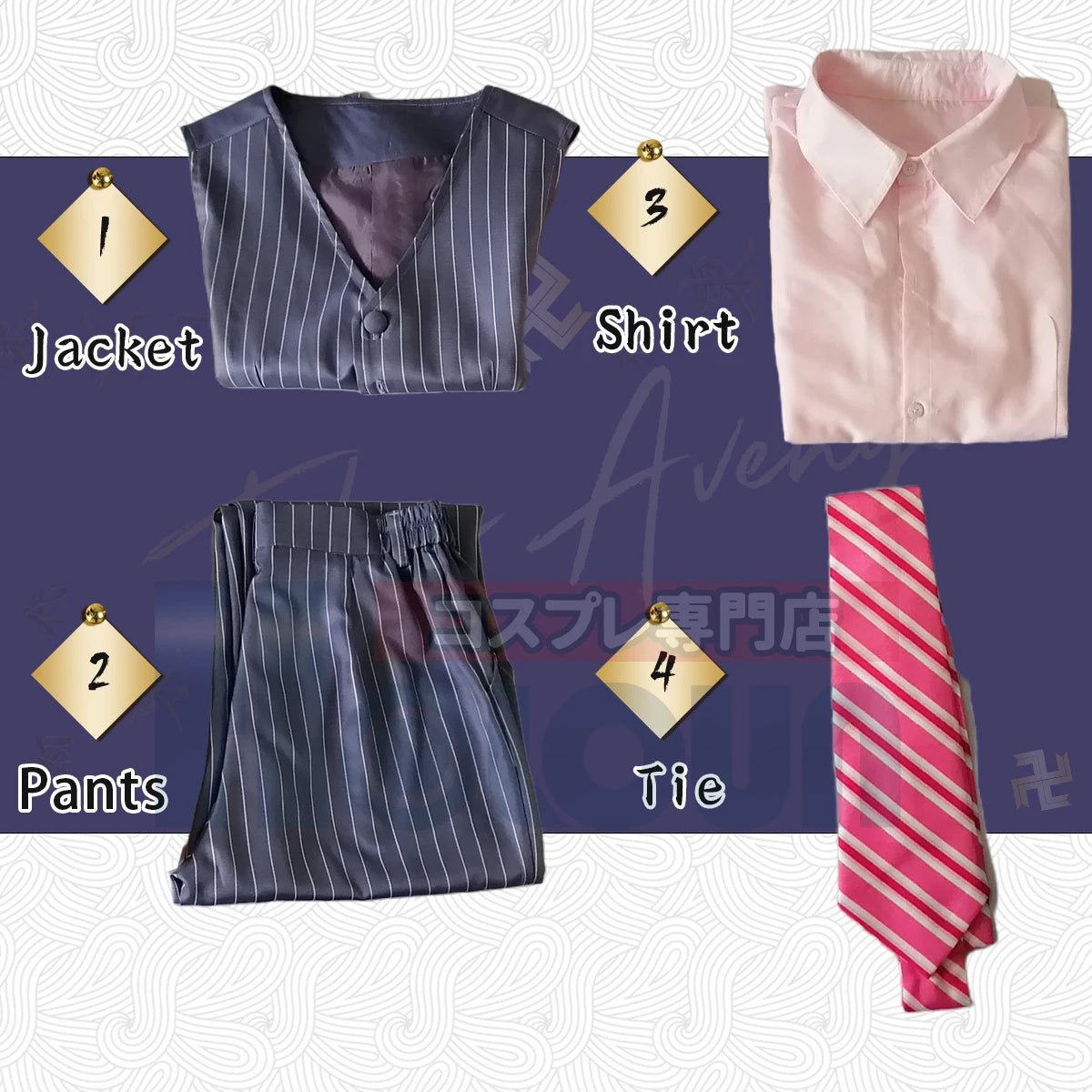 Traje de Cosplay Tokyo Anime Bonten Haruchiyo Sanzu 4PCS Chaqueta Casual Diaria Regalo Halloween Navidad - Fantasia Cosera