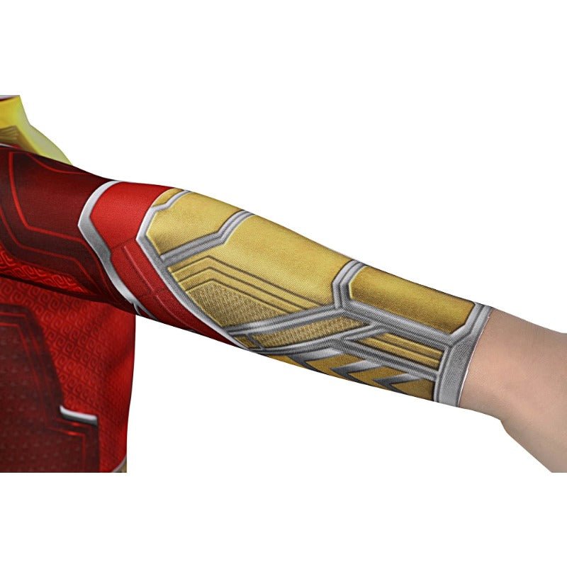 Nuevo Traje de Cosplay de Billy el Power Ranger Rojo para Niños - Halloween Zentai Mono con Capa - Fantasia Cosera