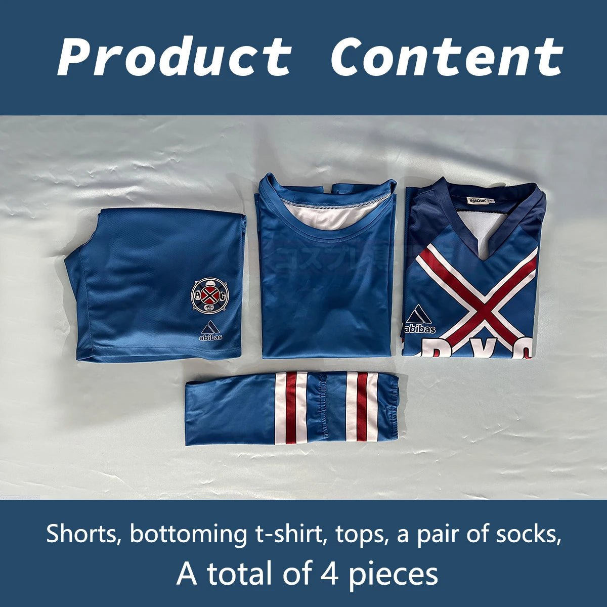 Traje de Cosplay de Charles de Blue Lock - Jersey P.X.G NO.6 Bordado - Uniforme de Fútbol, Camiseta, Pantalones Cortos y Calcetines - Fantasia Cosera