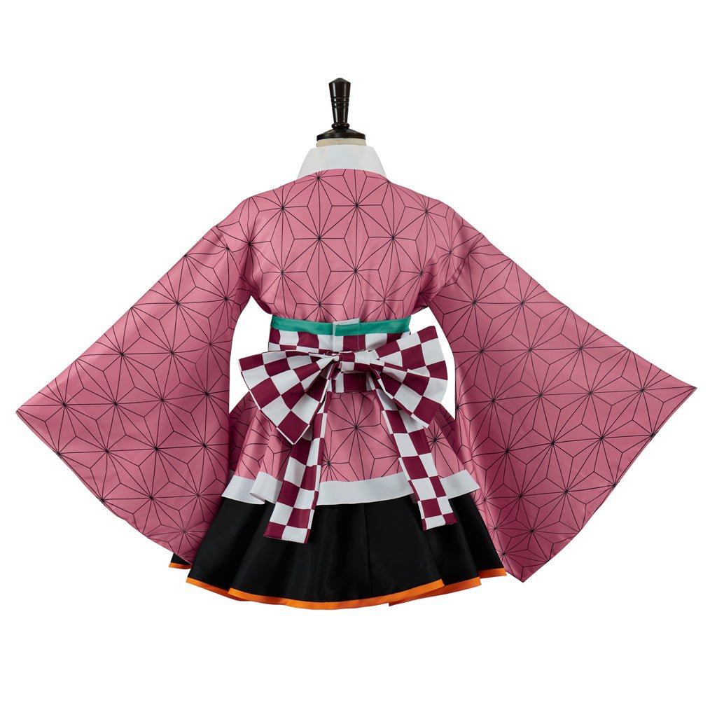 Traje de Cosplay Nezuko Kimono de Demon Slayer – Outfit Auténtico de Anime - Fantasia Cosera