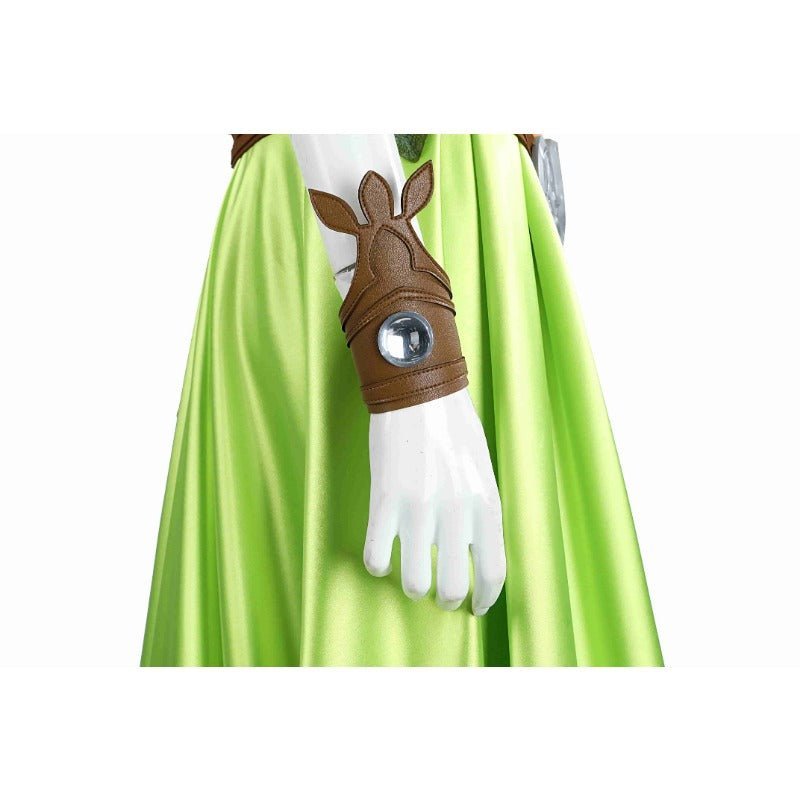 Traje de Nophica de FF14 Cosplay - Vestido Largo Verde para Halloween y Fiestas - Fantasia Cosera