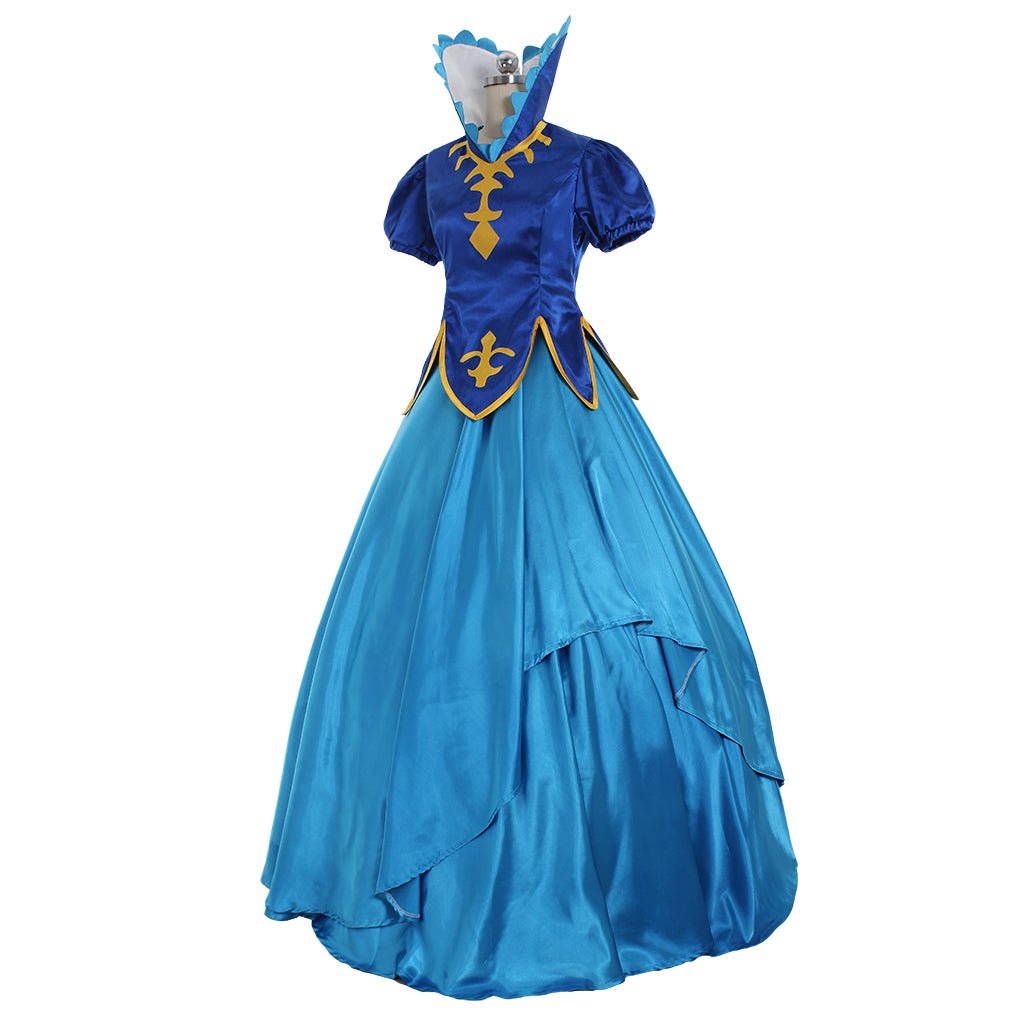 Traje de Cosplay de Juvia Lockser de Fairy Tail - Vestido Lolita Azul - Fantasia Cosera