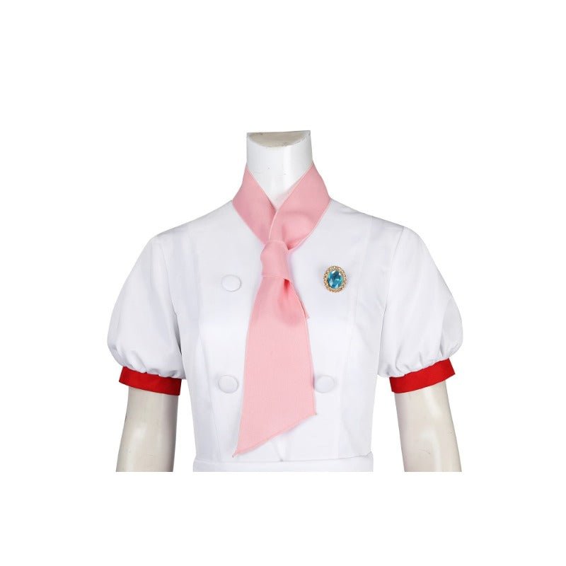 Traje de Cosplay de Princesa Peach: Showtime! Panadería Peach para Adultos y Niños - Fantasia Cosera