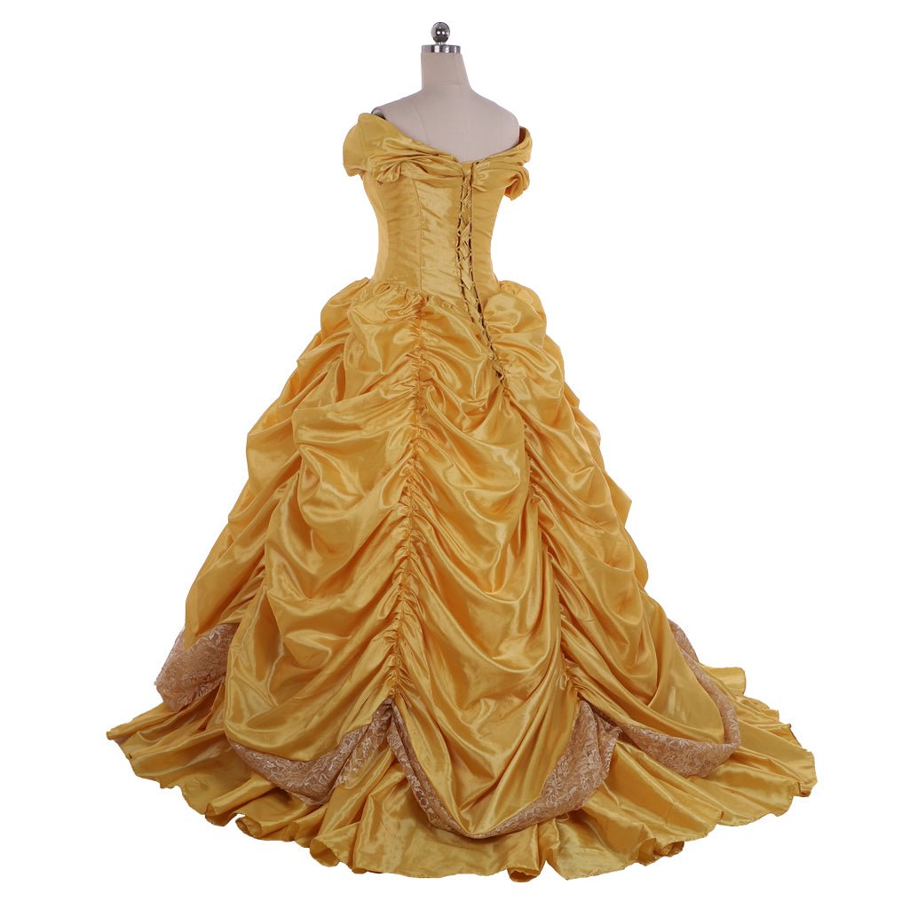 Vestido de Princesa Belle para Adultos | Disfraz de Cosplay para Halloween y Fiestas Temáticas - Fantasia Cosera