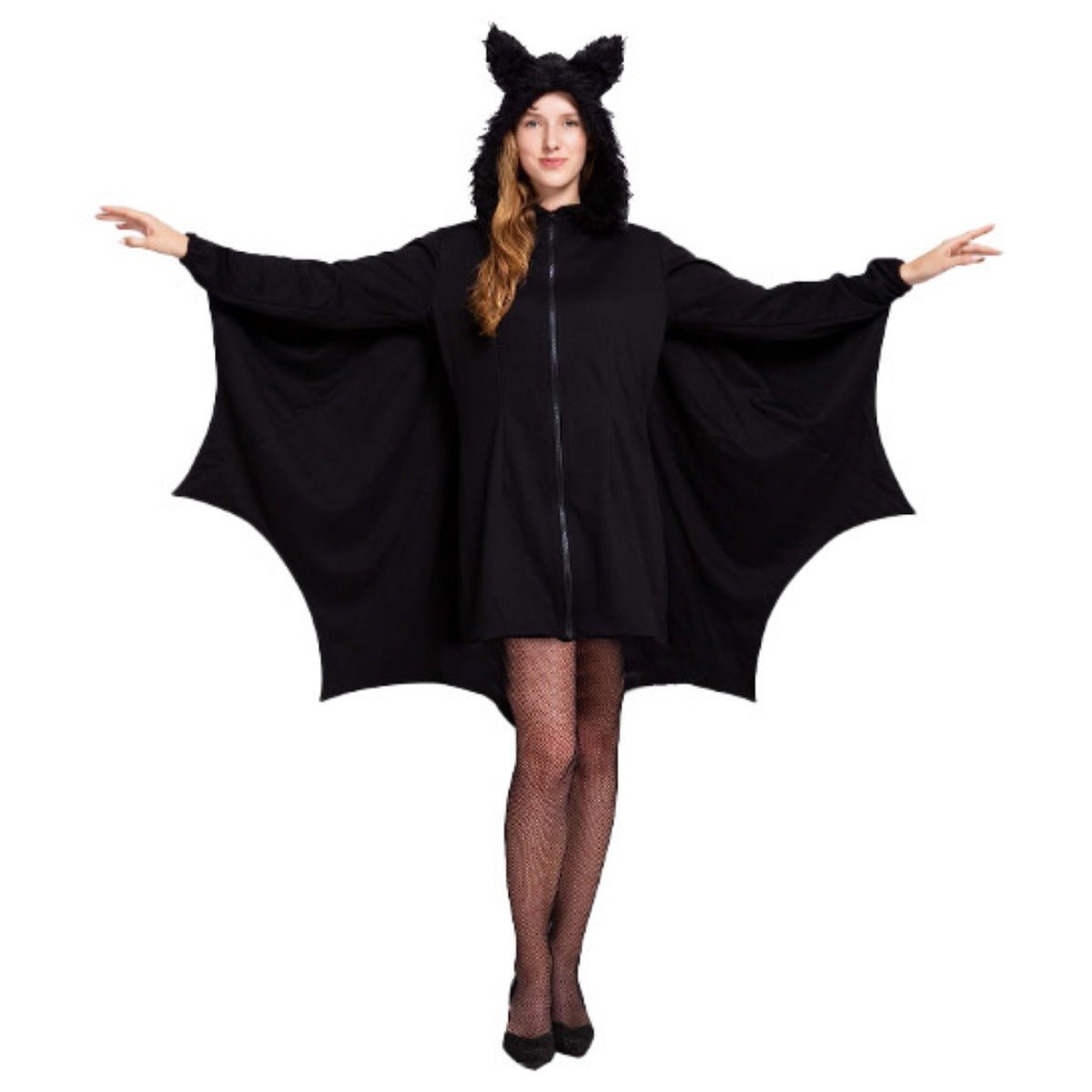 Disfraz de Murciélago Vampiro para Mujer - Traje de Bruja Gótica con Alas de Murciélago - Fantasia Cosera