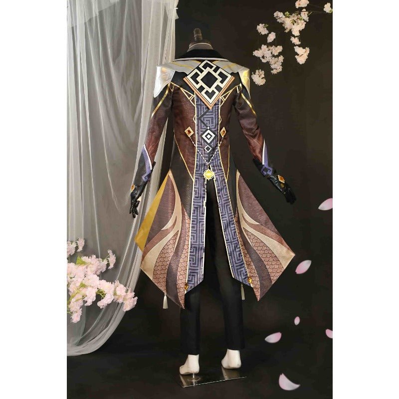 Traje de Cosplay de Zhongli de Genshin Impact Conjunto Completo para Fiesta de Halloween - Fantasia Cosera