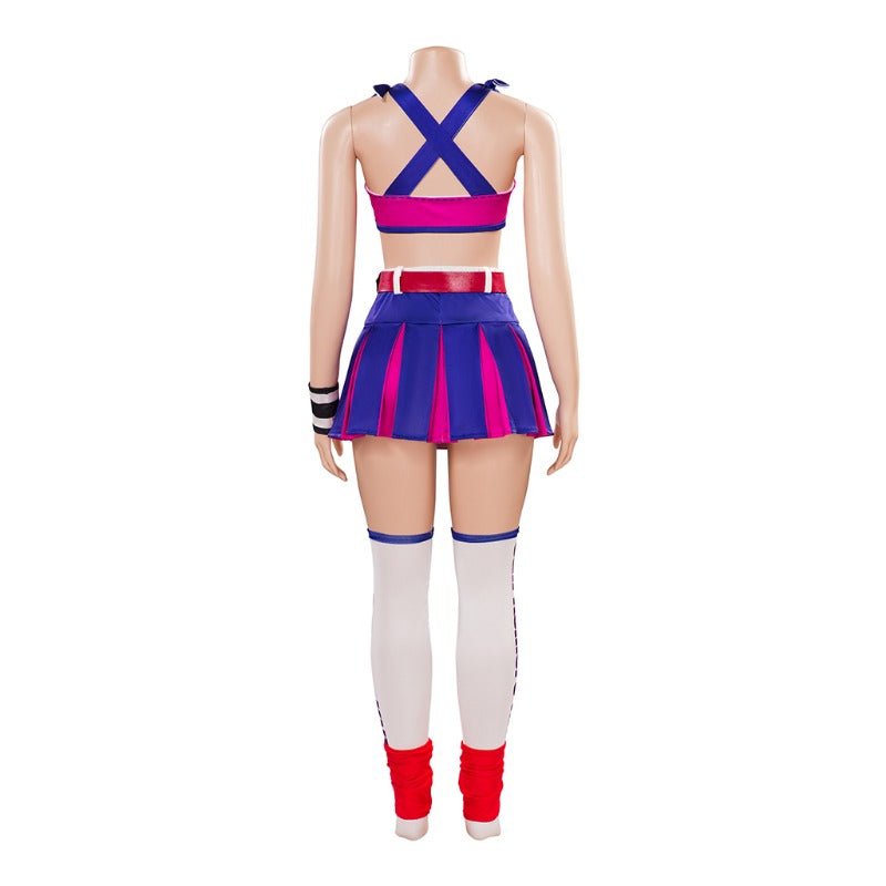 Traje de Cosplay de Juliet Starling - Conjunto de Top y Falda de Lollipop Chainsaw para Mujeres y Niñas - Fantasia Cosera