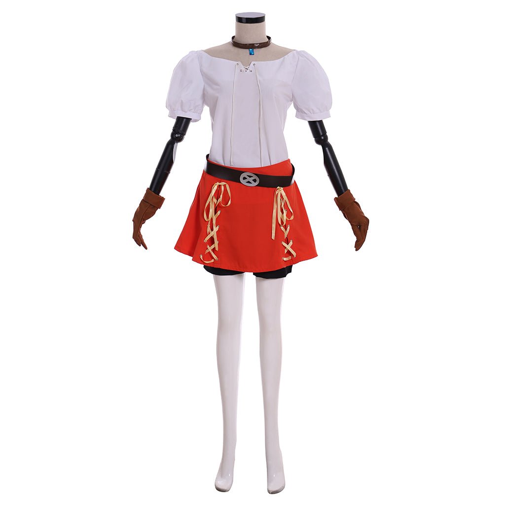 Traje de Cosplay de Linkle Elfo - Conjunto Completo con Capa Verde, Camisa, Pantalones y Falda - Fantasia Cosera