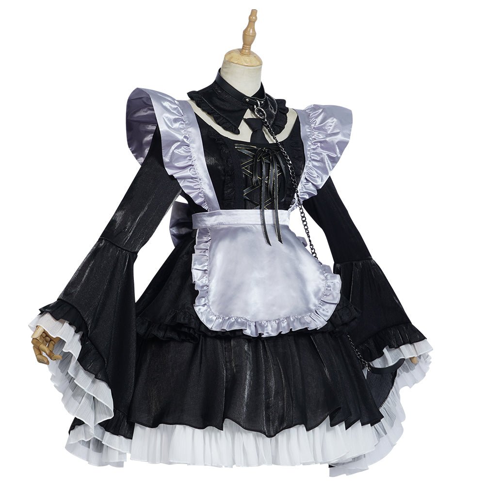 Traje de Cosplay de Marin Kitagawa de My Dress-Up Darling - Vestido de Criada Lolita para Halloween - Fantasia Cosera