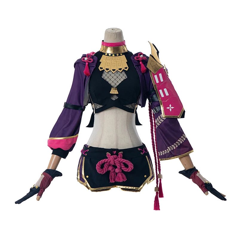 Disfraz de Kuki Shinobu de Genshin Impact para Halloween y Fiestas Temáticas - Conjunto Completo para Mujer - Fantasia Cosera