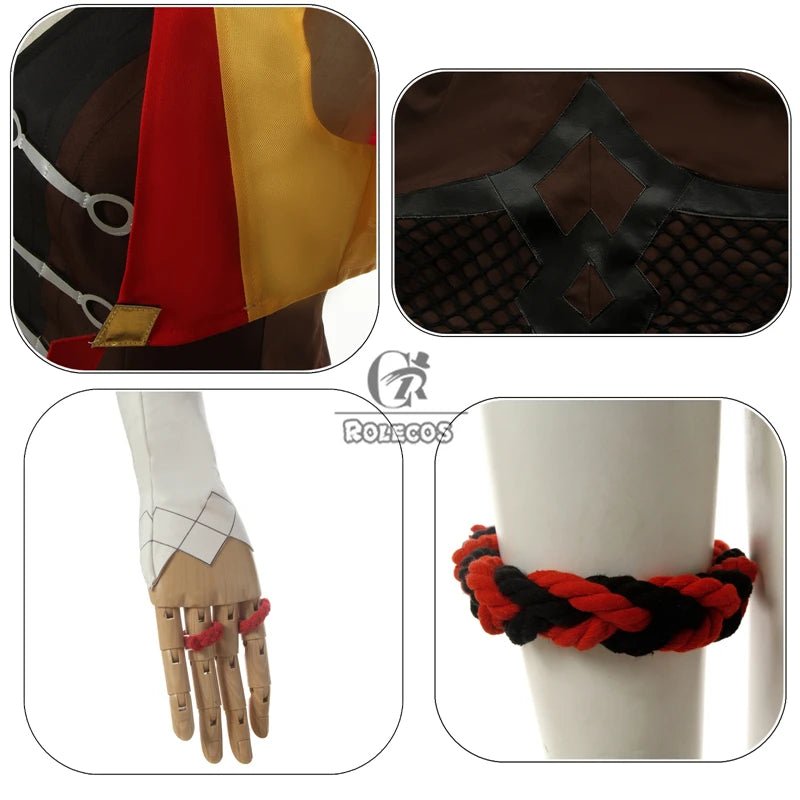 Traje de Cosplay de Xinyan de Genshin Impact para Mujer - Disfraz de Halloween - Fantasia Cosera