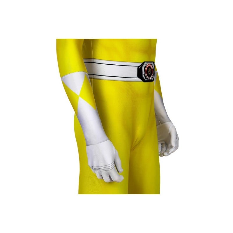Traje de Cosplay Ranger Amarillo MMPR - Inspirado en Power Rangers - Fantasia Cosera