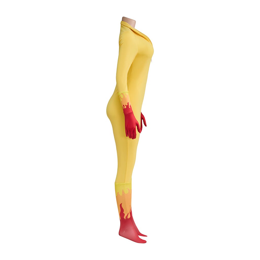 Traje de Cosplay de Firestar – Amigos Asombrosos Ángel Superhéroe Bodysuit - Fantasia Cosera