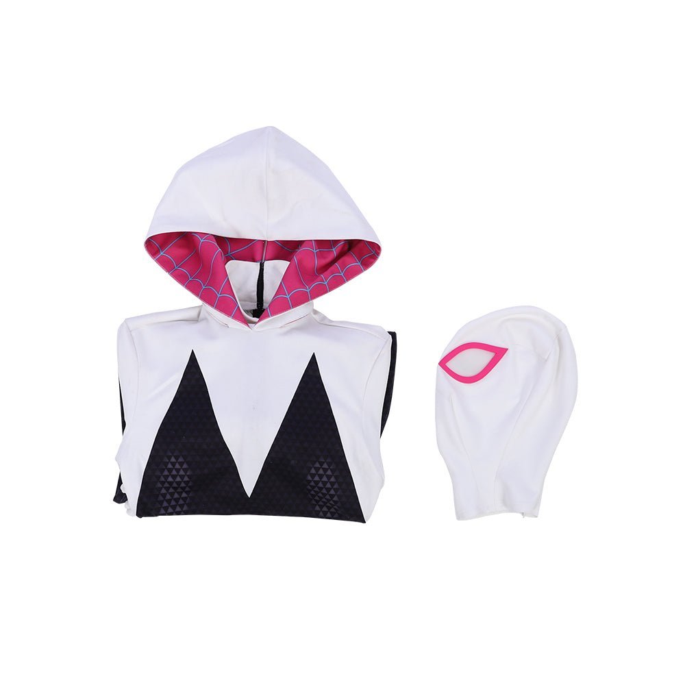 Traje de Cosplay de Spider-Gwen / Ghost-Spider de Spider-Man: Into the Spider-Verse - Fantasia Cosera