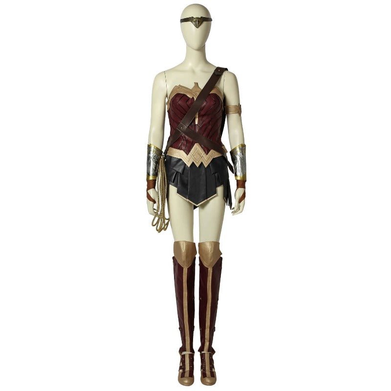 Traje de Cosplay de Diana Prince WW con Botas - Outfit Inspirado en la Película - Fantasia Cosera