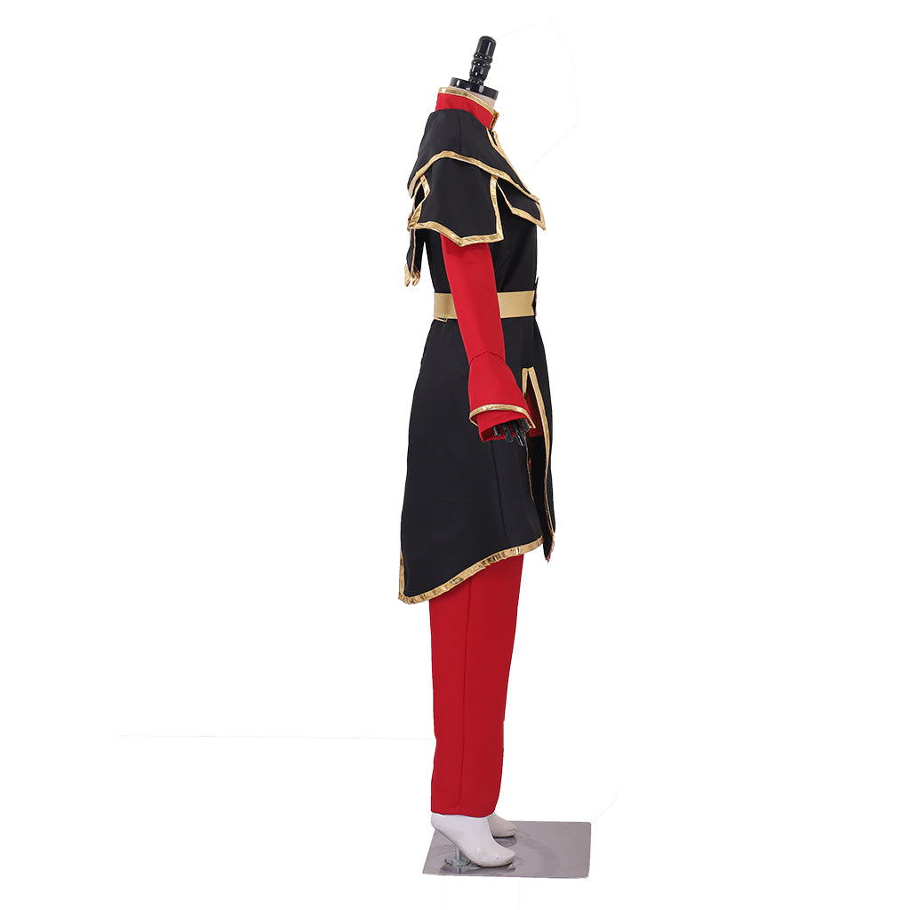 Avatar: El Último Maestro del Aire - Traje de Cosplay de Azula, Princesa Guerrero de la Nación del Fuego Élite - Fantasia Cosera